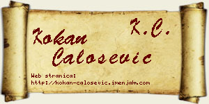 Kokan Čalošević vizit kartica